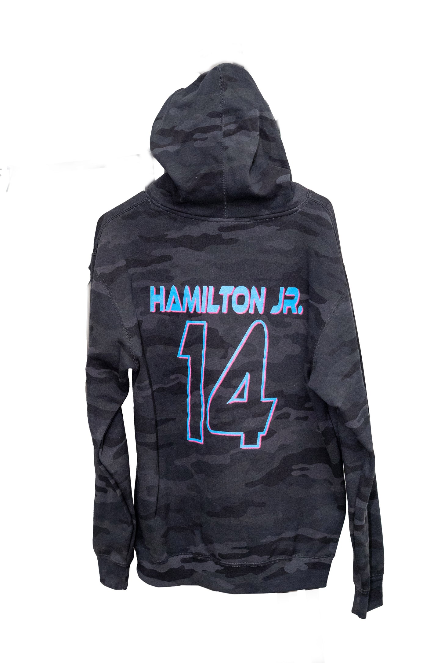 Neon Davey Hamilton Jr. DH logo Dark Camo Hoodie