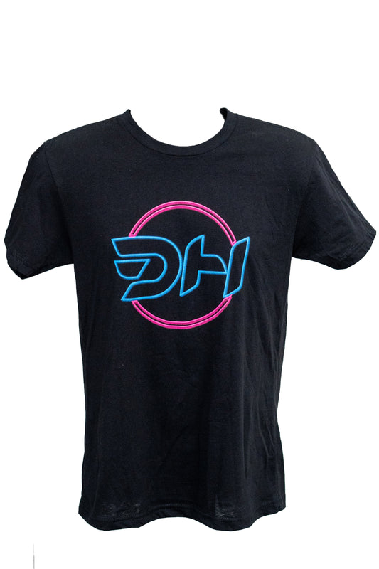 Neon Davey Hamilton Jr. DH logo Short-Sleeve T-Shirt