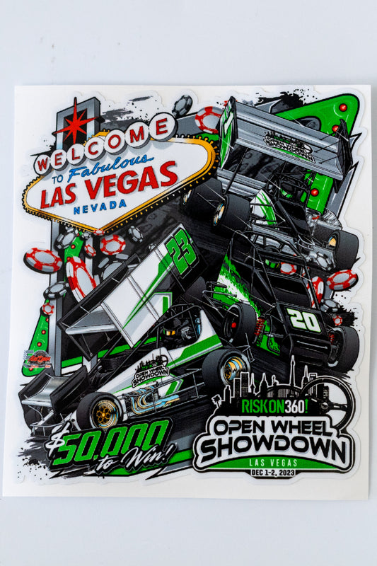 Open Wheel Showdown Vegas Sticker