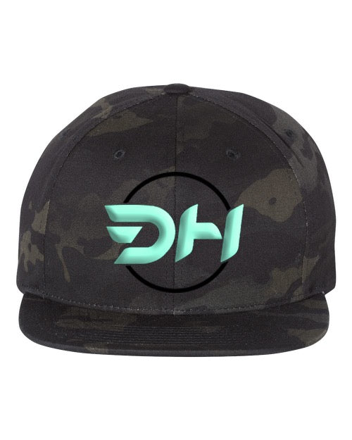 DH logo Davey Hamilton Jr. Black Multicam Snapback